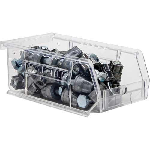 Crystal Clear Ultra Bins, 4-1/8" W x 3" H x 7-3/8" D, Clear R.M.G. Prévention