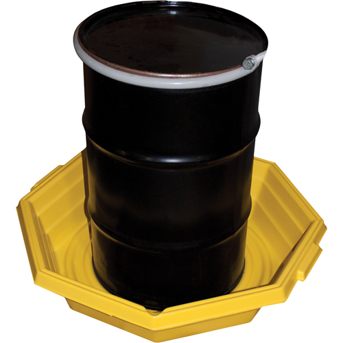Drums-up Trays, 37.5" L x 37.5" W x 7.5" H, 20 US gal. Spill Capacity R.M.G. Prévention
