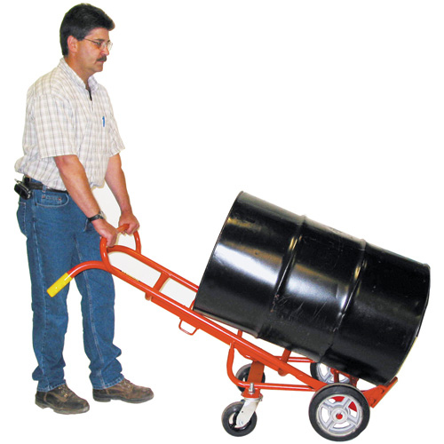 Ergonomic Drum Truck With Swivel Casters, Steel Construction, 55 - 85 US Gal. (45 - 70 Imperial Gal.) R.M.G. Prévention