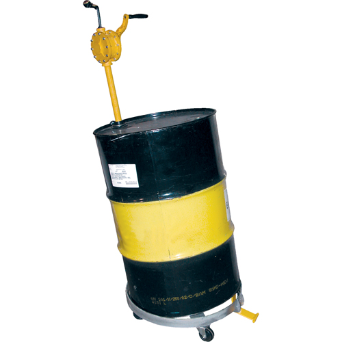 Tilting Drum Dollies, Steel, 900 lbs. Capacity, 23-1/2" Diameter, Hard Rubber Casters R.M.G. Prévention