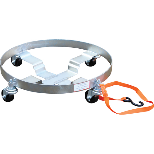 Multi-Tier Drum Dollies, Steel, 900 lbs. Capacity, 23-1/2" Diameter, Rubber Casters R.M.G. Prévention