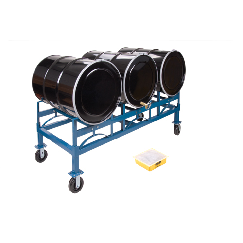 Porte-barils empilables, 3 barils, Capacit&eacute; de 2400 lb, 71-1/2" la x 30" p x 12-1/2" h R.M.G. Prévention
