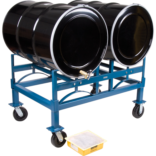 Drum Stacking Rack & Dolly Kits, 2 Drums, 1600 lbs. Capacity, 46" W x 30" D x 21-1/2" H R.M.G. Prévention