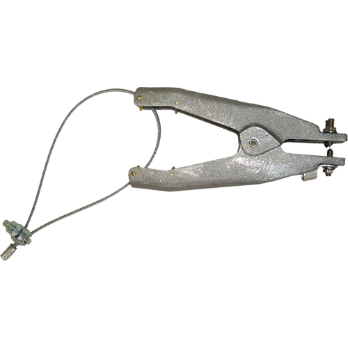 Prise de masse statique (s&eacute;rie GAT), Corps en Aluminium coul&eacute;, Pointe style cuvette en Acier inoxydable, 3 pointes Configuration, 1-1/4" Ouverture max. R.M.G. Prévention