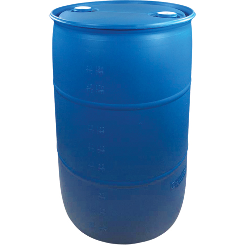 Polyethylene Drums, 55 US gal (45 imp. gal.), Closed Top, Blue R.M.G. Prévention