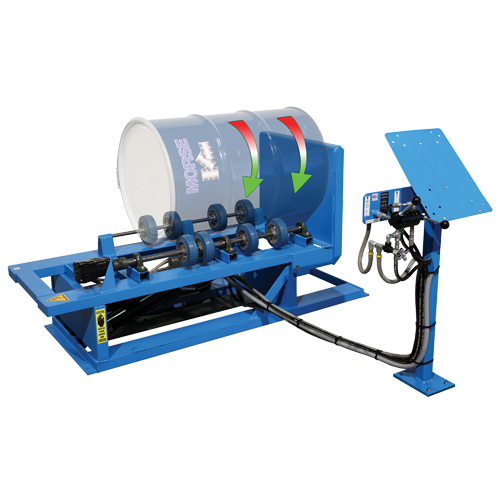 Hydra-Lift Drum Rotator / Roller, 55 US gal. (45 Imperial Gal.) Capacity, Variable Speed, 1 HP R.M.G. Prévention
