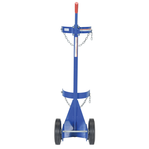 Chariot pour bouteille de gaz, Roues Caoutchouc, Base de 12" la x 15-1/2" lo, 500 lb R.M.G. Prévention