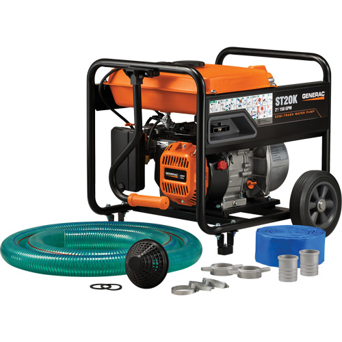 Trousse de pompe &agrave; eau &agrave; semi-r&eacute;sidus, 158 gal./min, 208 cc, 4 cycles OHV R.M.G. Prévention