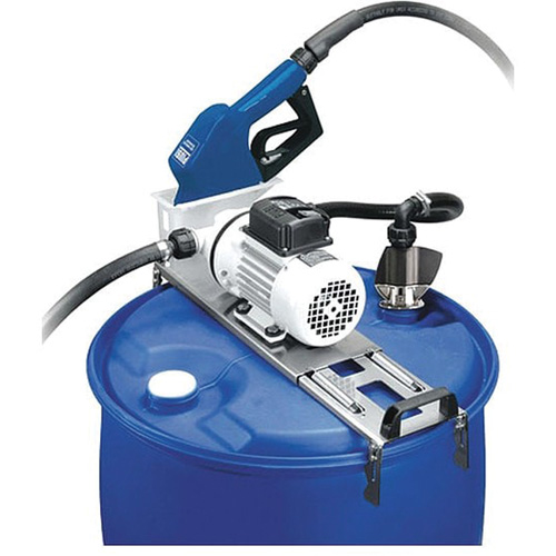 Ensemble de pompe pour baril Piusi Suzzarablue, Acier inoxydable, 9 gal./min R.M.G. Prévention