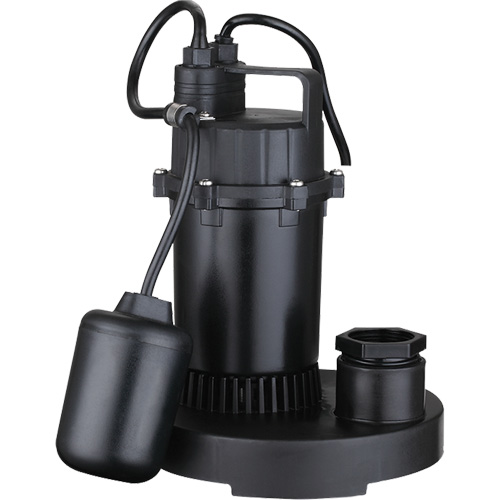 Pompe de puisard submersible thermoplastique, 2560 gal./h, 115 V, 4,6 A, 1/3 CV R.M.G. Prévention