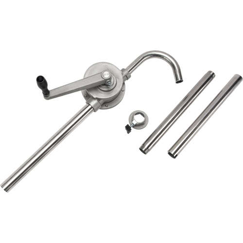 Pompe rotative pour baril, Acier inoxydable, Pour capacit&eacute; 55 gal., 12 oz/course R.M.G. Prévention