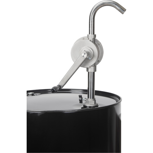 Pompe rotative pour baril, Acier inoxydable, Pour capacit&eacute; 55 gal., 12 oz/course R.M.G. Prévention