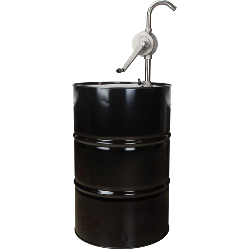Pompe rotative pour baril, Acier inoxydable, Pour capacit&eacute; 55 gal., 12 oz/course R.M.G. Prévention