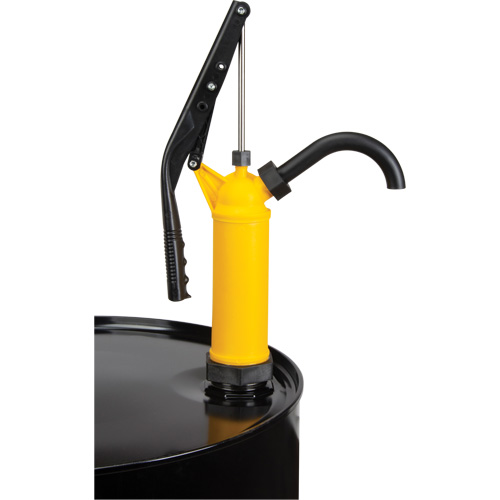 Pompe &agrave; baril de type levier, Polypropyl&egrave;ne, 14 oz/course, Pour barils de 5-55 gal. R.M.G. Prévention