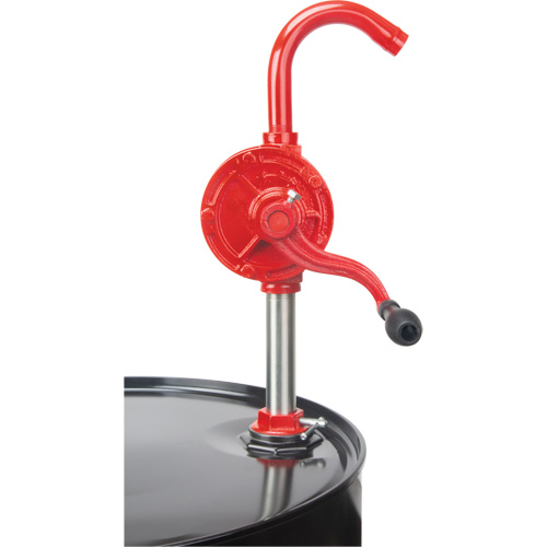 Pompe rotative pour baril, Fonte/Acier, Pour capacit&eacute; 30-55 gal., 8 oz/course R.M.G. Prévention