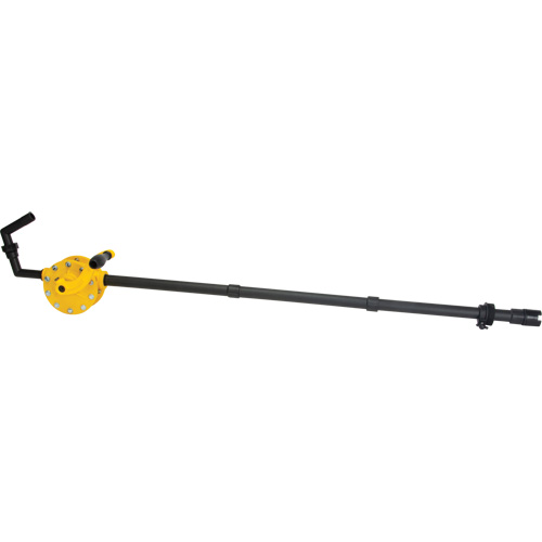 Pompe rotative pour baril, Polypropyl&egrave;ne, Pour capacit&eacute; 15 - 55 gal. US, 8 oz/course R.M.G. Prévention
