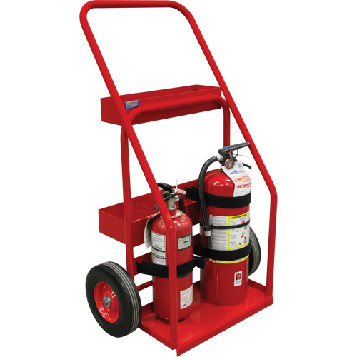 Chariot de prevention d'incendie pour travaux &agrave; chaud, Roues Semi-pneumatique, Base de 17,75" la x 8,9" lo, 100 lb R.M.G. Prévention