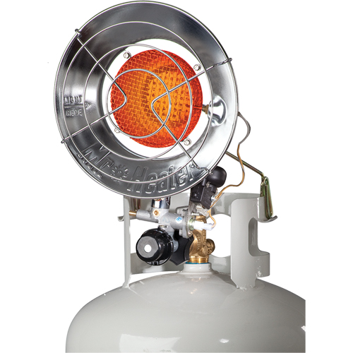 Single Tank-Top Heater, Radiant Heat, Propane, 15000 BTU/H R.M.G. Prévention