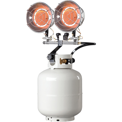 Double Tank-Top Heater, Radiant Heat, Propane, 30000 BTU/H R.M.G. Prévention