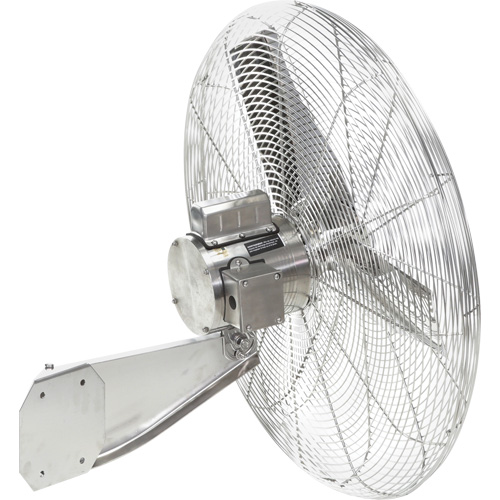 Stainless Steel Food Service Washdown Air Circulating Fans, Industrial, 1 Speed, 30" Diameter R.M.G. Prévention