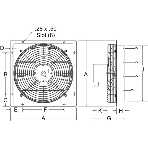 Ventilateurs d'&eacute;vacuation &agrave; volets R.M.G. Prévention