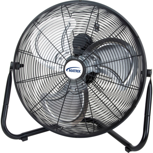 High-Velocity Floor Fan, 3 Speeds, 16" Diameter R.M.G. Prévention