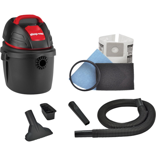 Aspirateur portable pour atelier, Secs-humides, 2,5 CV, 2,5 gal. US (9,5 litres) R.M.G. Prévention