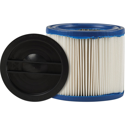 Petit filtre pour aspirateur pour d&eacute;bris secs/humides CleanStream Gore, Cartouche/Hepa, Pour 1 - 6 gal. US R.M.G. Prévention
