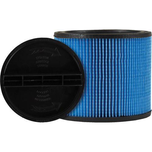 Filtre pour aspirateur Ultra-Web, Cartouche, Pour 5 gal. US R.M.G. Prévention