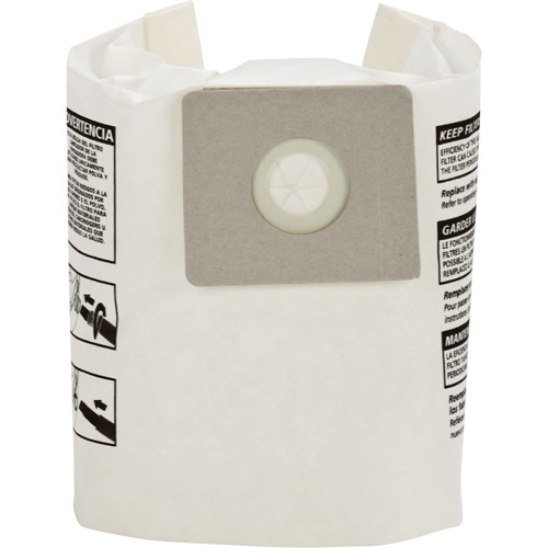Sacs filtrants pour d&eacute;bris secs jetables de type A, 1 - 1,5 gal. US R.M.G. Prévention