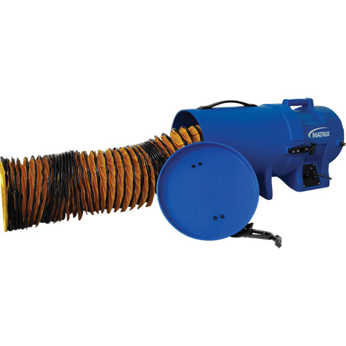 8" Air Blower with 15' Ducting & Canister, 1/4 HP, 816 CFM R.M.G. Prévention