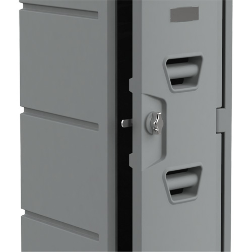 Locker, 12" x 15" x 36", Grey, Assembled R.M.G. Prévention