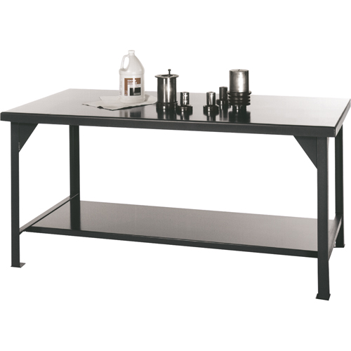 Tables d'atelier, Acier Surface, 48" la x 30" p x 34" h R.M.G. Prévention
