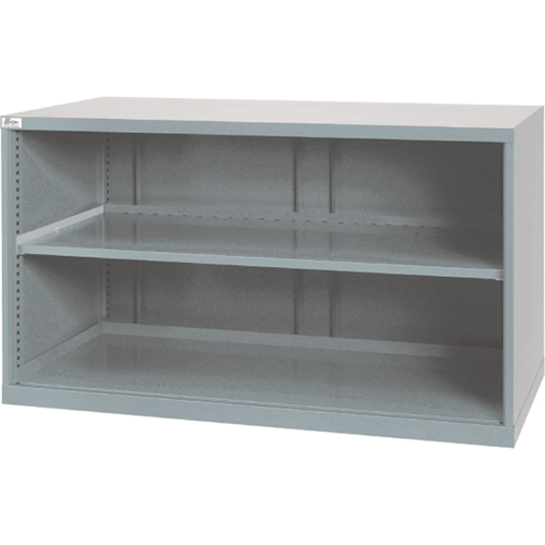 Shelf Cabinets, Steel, 33-1/2" H x 56-1/2" W x 28-1/2" D, Light Grey R.M.G. Prévention