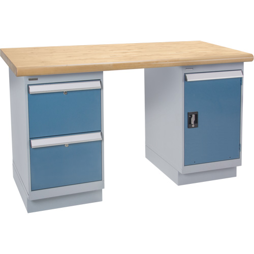Workbench, Door & Drawers, 2500 lbs. Cap., 72" W x 36" D, 34" H R.M.G. Prévention