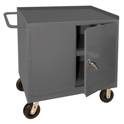 Armoire d'&eacute;tabli mobile, Acier Surface R.M.G. Prévention