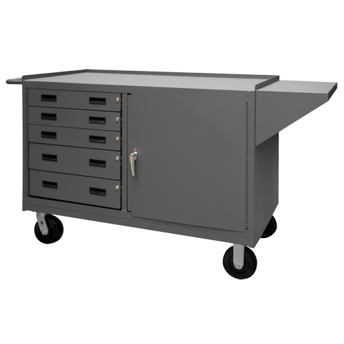Mobile Workbench Cabinet, Steel Surface R.M.G. Prévention