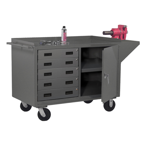 Mobile Workbench Cabinet, Steel Surface R.M.G. Prévention