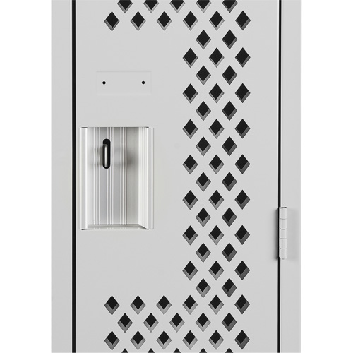 Clean Line Lockers, 12" x 15" x 72", Steel, Grey, Rivet (Assembled), Perforated R.M.G. Prévention