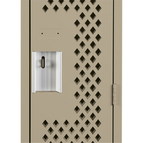 Clean Line Lockers, 12" x 15" x 72", Steel, Beige, Rivet (Assembled), Perforated R.M.G. Prévention