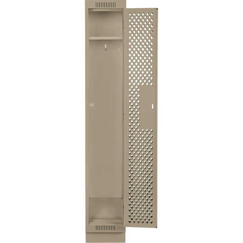 Casiers Clean Line, 12" x 18" x 76", Acier, Beige, Rivet (assembl&eacute;), Perfor&eacute; R.M.G. Prévention