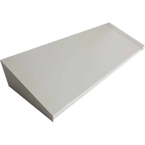 Dessus inclin&eacute; pour casiers robustes enti&egrave;rement soud&eacute; Concorde, Bloc de 4, 18" p x 48" la x 6" ha, Gris, Acier R.M.G. Prévention