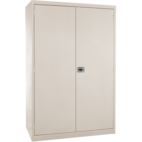 Armoires de rangement Hi-Boy profondes, Acier, 4 Tablettes, 72" h x 36" la x 24" P, Beige R.M.G. Prévention