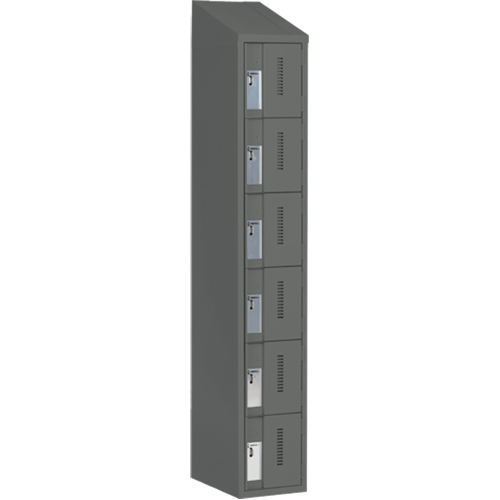 Casiers robustes Concorde, 6 niveaux, 12" x 18" x 78", Acier, Charbon, Soud&eacute; (assembl&eacute;) R.M.G. Prévention
