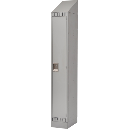 Lockers, 12" x 18" x 86", Steel, Grey, Knocked Down R.M.G. Prévention