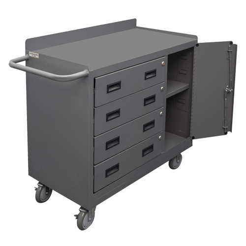 Armoire d'&eacute;tabli mobile, Acier Surface R.M.G. Prévention