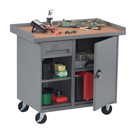Mobile Workbench Cabinet, Laminate Surface R.M.G. Prévention
