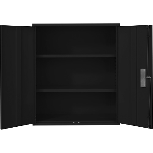 Lo-Boy Storage Cabinet, Steel, 2 Shelves, 42" H x 36" W x 18" D, Black R.M.G. Prévention