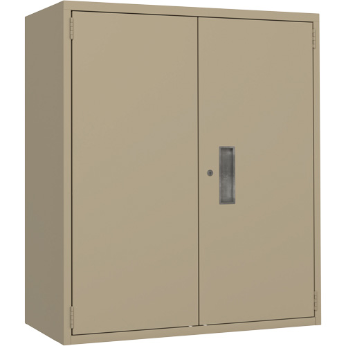 Lo-Boy Storage Cabinet, Steel, 2 Shelves, 40" H x 36" W x 18" D, Beige R.M.G. Prévention