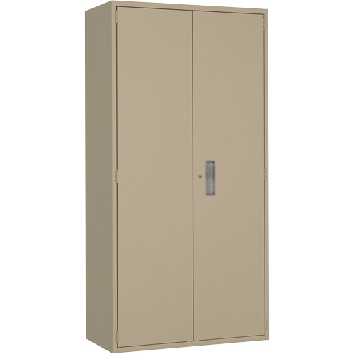 Hi-Boy Storage Cabinet, Steel, 4 Shelves, 72" H x 36" W x 18" D, Beige R.M.G. Prévention